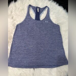 Under Armour Womens Heathered Blue Tank Top Size M